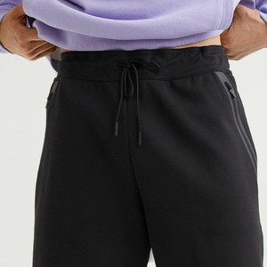 Custom Logo Men's Elastic Waist Oxford Fabric Breathable Quick Dry Fleece Shorts 100% Cotton <b>Plain</b> Drawstring High Street OEM - Product Image 2