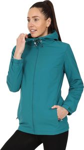 ผู้ผลิตเสื้อแจ็คเก็ตกันลมแบบ OEM สีสันตัดกัน เสื้อแจ็คเก็ตกันลมสำหรับผู้หญิง น้ำหนักเบา สำหรับเล่นกีฬา กันน้ำ มีฮู้ด - Product Image 1