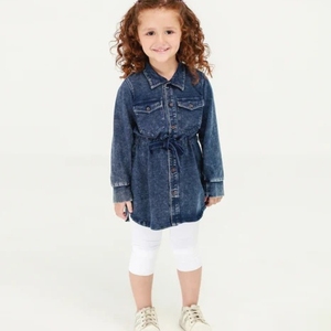 Abrigo vaquero de invierno para mujer, estilo casual urbano, transpirable, 100% algodón, con botones, logotipo personalizado, 360g. - Product Image 2