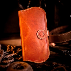 Navy Blue Suede Leather Mobile Wallet Slim <b>Bifold</b> Travel Checkbook Cover Minimalist Men Cash Pocket Elegant Corporate <b>Purse</b> - Product Image 6