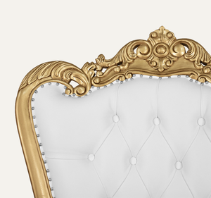 Chaise Trône de Luxe en Bois de Mahagoni Massif, Design Royal Classique et Durable pour Salon et Appartement - Product Image 4