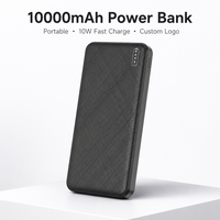 Banco de Energía Portátil de 10000 mAh, Listo para Venta al por Menor, Cargador Portátil de 10000 mAh, Logotipo OEM, Suministro al por Mayor para Viajes, Uso en Exteriores, Usuarios de Smartphones