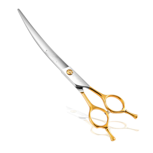 Hot Selling Pet Grooming Curved <b>Scissor</b> Stainless steel Shear for <b>Dog</b> Cat Grooming - Product Image 1