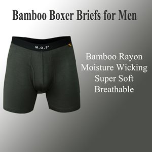 Boxer da Uomo in Bambù, Confezione da 3, con Tasca Frontale, Traspiranti, Corti per Comfort e Stile - Product Image 4