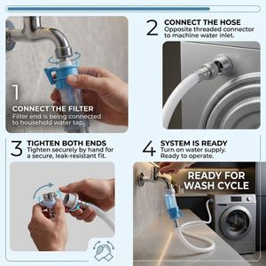 Tuyau d'arrivée d'eau anti-fuite pour machine à laver automatique – Filtre de rechange pour usage domestique – Offre spéciale - Product Image 3