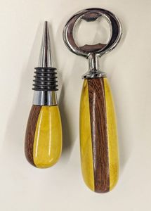 Custom Logo Engraved Magnetic Bamboo Beer Bottle <b>Opener</b> Coaster Great Fridge Gifts for Kitchen Parties Weddings Made of Wood - Product Image 5