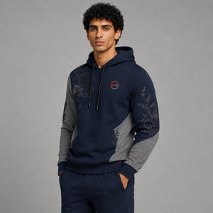 Sweat à capuche brodé pour homme, logo personnalisé, molleton doux en coton, chaud et respirant, pull décontracté streetwear - Product Image 3