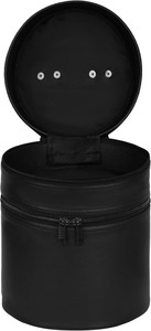 Étui Fez - Imitation cuir noir avec poignée solide argentée et 2 compartiments, poignée solide argentée durable - Product Image 2
