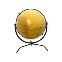 Globe terrestre éducatif GOT72/12 en fer forgé Art Déco, modèle de carte du monde premium, écologique, pour la maison, le bureau, la salle de classe, le bureau d'étude