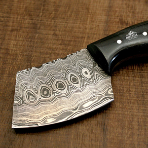 Damascus Steel Kitchen Cleaver Heavy Duty Meat Chopper Wide Blade Butcher Knife Handmade Chef Cooking <b>Tool</b> for Home Restaurant - Product Image 1