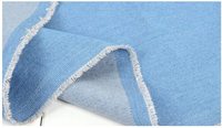 Chaqueta Vaquera Corta Azul Claro para Mujer con Cierre de Botones, Lavado Desgastado, Estilo Casual Sencillo, para Primavera y Otoño, de Secado Rápido