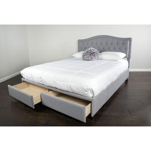 Cama Queen Size con Almacenamiento en Caja, Muebles Tapizados - Product Image 3