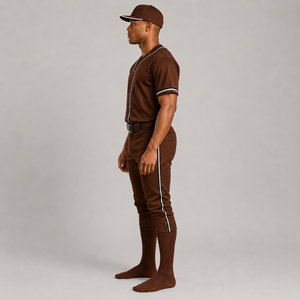 Uniforme de Béisbol Hecho con Tela de Poliéster Transpirable, Construcción Ligera, Rendimiento de Absorción de Humedad, Ajuste Cómodo - Product Image 3