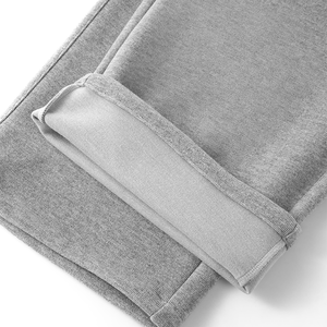 Pantalon de jogging en coton haut de gamme pour homme, coupe droite, gris, avec logo personnalisé, pour le sport et le style urbain - Product Image 4