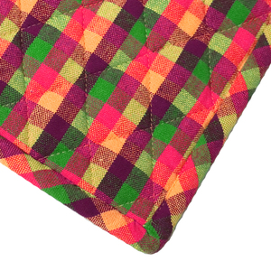 Potholder Patterns Wholesale in India Beautiful Color Yarn Dyed checkered Pattern cotton <b>kitchen</b> pot <b>holder</b>. - Product Image 4