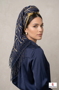 Custom <b>Printed</b> Square Scarf With Tassel Soft Lightweight Fabric Women Headscarf Fashion <b>Accessory</b> OEM Manufacturer Supply - Product Image 4