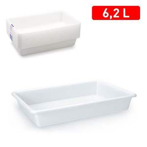 Contenedor de Almacenamiento Rectangular de Plástico Minimalista de 6.2L, Diseño Apilable para Uso en la Cocina, Marca Bandera Hosteleria - Product Image 1