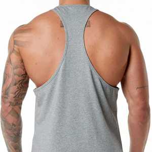 Camisetas sin mangas extragrandes para hombre con estampado de logotipo en la parte delantera y trasera, de algodón suave, para gimnasio, uso diario y de verano. - Product Image 4