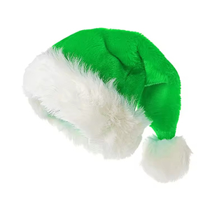 Gorro de Santa Claus Festivo para Hombres, Mujeres y Niños, Gorro de Felpa Rojo Suave con Borde de Peluche Blanco y Pompón Navideño - Product Image 4
