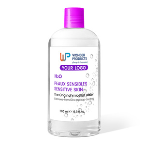 Hot Selling OEM/ODM PureDerm H2O Micellar Water Makeup Remover Skin Relief Cleanser Face Cleanser for Sensitive Skin - Product Image 1