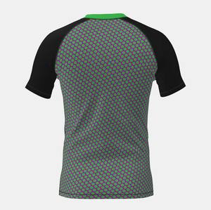 Fabricant de rashguards respirants à manches courtes |   Vêtements de sport compressifs personnalisés, service OEM, logo sur le devant, unisexe, adulte - Product Image 4