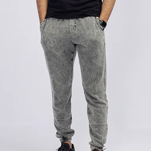 Classic Design Men Oversized Acid Wash Sweatpants Vintage Streetwear Heavyweight <b>Fleece</b> <b>Joggers</b> Wholesale Supplier OEM ODM - Product Image 5