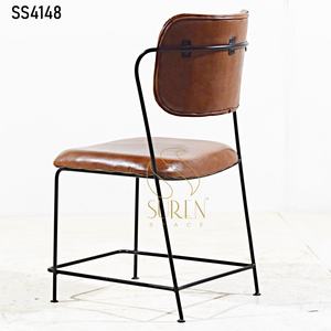 เก้าอี้รับประทานอาหารเหล็กแข็งดีไซน์อินเดียทำด้วยมือสไตล์วินเทจสำหรับบ้านโรงแรมร้านอาหาร - Product Image 2