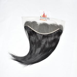 Cabello Humano Remy Natural Ondulado Profundo sin Color, Procesado con Doble Trama, Frontal 13*4, de Templo Indio, Encaje Completo - Product Image 2