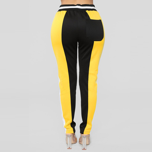 Ensemble de survêtement pour femmes, imprimé animal blanc, bandes latérales, vêtements de sport décontractés, pantalon à cordon de serrage à manches longues, tenue deux pièces - Product Image 2