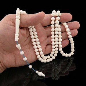 Rosario Islámico de Hueso de Camello con 99 Cuentas, Hecho a Mano, Ecológico, Moderno, Coleccionable, Tasbih Misbaha WAC-0915 - Product Image 5