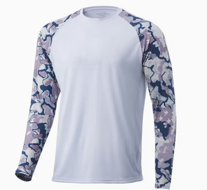 เสื้อแรชการ์ดแขนยาวสำหรับผู้ชาย พิมพ์ลายแบบซับลิเมชั่น ป้องกันรังสียูวี ผลิตจากโพลีเอสเตอร์ เหมาะสำหรับกิจกรรมกลางแจ้ง - Product Image 3