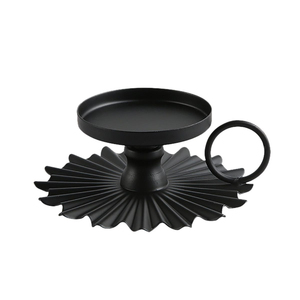 Juego de 2 Portavelas de Hierro con Diseño Trenzado para Decoración del Hogar, Duraderos, Funcionales y Decorativos para Realzar el Ambiente - Product Image 3