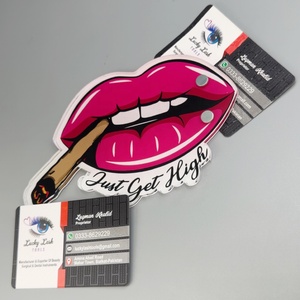 ถาดอะคริลิคสำหรับต่อขนตาแบบพกพา ยี่ห้อ Lucky Lash Tools รูปทรงริมฝีปาก ใช้ซ้ำได้ สำหรับฝึกต่อขนตาและอุปกรณ์เสริมความงาม - Product Image 3