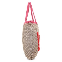 Sac fourre-tout en jute naturel fait main pour femme, idéal pour la plage et les voyages, collection été, option logo personnalisé Brazeal Studio, toutes saisons