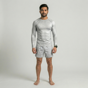 Vêtements de compression MMA professionnels, respirants, à séchage rapide, antibactériens, manches longues, rashguards pour hommes, couleur personnalisée, taille personnalisée - Product Image 4