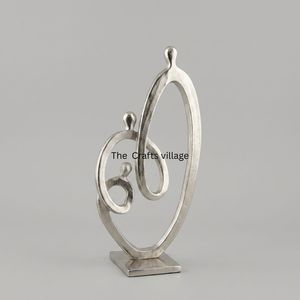 High Quality <b>Decorative</b> Showpiece Metal Sculpture Artistic Figurine Home Living Room <b>Table</b> <b>Decor</b> Modern Interior Accent - Product Image 2