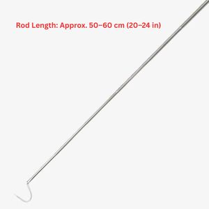 Mini Gancho Plegable para Serpientes, Herramienta Telescópica de Acero Inoxidable para Manipulación de Reptiles, de 20cm a 90cm, Portátil, Negro - Product Image 2