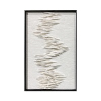 Vente en Gros Moderne Simple 3D Blanc Objet Abstrait Art Fait Main Papier Salon Couloir Mur Arts