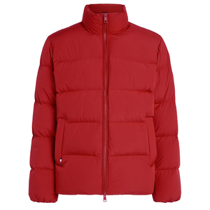Men's Vintage Custom <b>Denim</b> Puffer <b>Jacket</b> Winter Waterproof Breathable Quilted Bubble Hood Wholesale Price 2026 - Product Image 2
