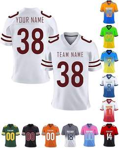Personnalisez votre propre maillot de football cousu/imprimé avec nom et numéro personnalisés, maillot de football américain dégradé pour hommes et garçons - Product Image 3
