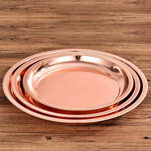 Platos de Acero Inoxidable 410 al por Mayor, con Logotipo Personalizado, Diseño Moderno y Duradero, Opciones Multicolores, Acabado Pulido - Product Image 2