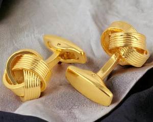 Boutons de manchette pour hommes en gros |   Boutons de manchette en métal personnalisés pour mariage, affaires et tenues formelles, bijoux de mariage en gros - Product Image 4