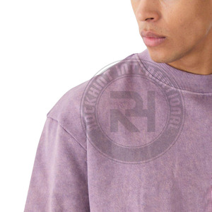 เสื้อสเวตเชิ้ตคุณภาพสูง ผ้าฝ้าย 100% สวมใส่สบาย ปักโลโก้ได้ตามต้องการ เนื้อผ้าหนา สีพื้น ทรงปกติสำหรับผู้ชาย คอกลม บุขนด้านใน เป็นมิตรต่อสิ่งแวดล้อม - Product Image 3