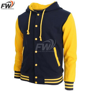 Chaqueta universitaria Letterman en oferta, informal, tallas grandes, personalizada para hombre, con combinación de colores, al por mayor, abrigo con cuello vuelto, ropa masculina. - Product Image 3