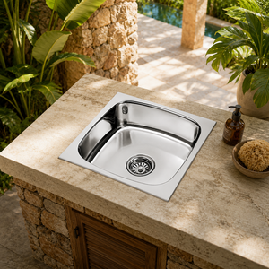 Modern Stainless Steel Square 304 <b>Kitchen</b> <b>Sink</b> Oval Bowl Wash Basin Countertop <b>Sink</b> - Product Image 4