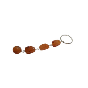 Llavero de cristal de alta calidad con cuentas de cornalina roja en forma de cubo, llavero de piedra natural, regalos para mujeres, venta al por mayor. - Product Image 2