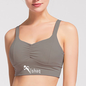 Fixed Seamless Training Yoga Bra Custom Backless Elastic For Sports Push Up Bra - Product Image 6