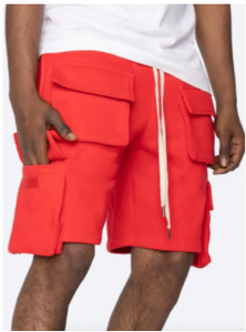 Shorts Cargo Homme Personnalisés Taille Mi-Haute 100% Coton Style Décontracté Multi-Poches Teint Uni pour l'Été – Vente en Gros - Product Image 3