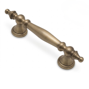 Poignée de porte moderne en laiton massif Sterling |   Poignée de porte d'entrée classique de luxe pour hôtels |   Décoratif architectural durable - Product Image 1