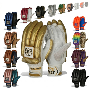 New Latest Design Custom Embroidery Cricket Batting <b>Gloves</b> for Men and Youth Anti-Slip Grip Shock Absorption High Comfort <b>Gloves</b> - Product Image 1